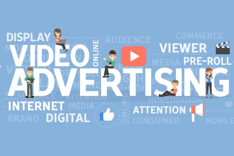Video advertising concept.